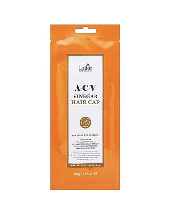 LA'DOR ACV Vinegar Hair Cap - Маска-шапочка для волос с яблочным уксусом 30 г - hairs-russia.ru