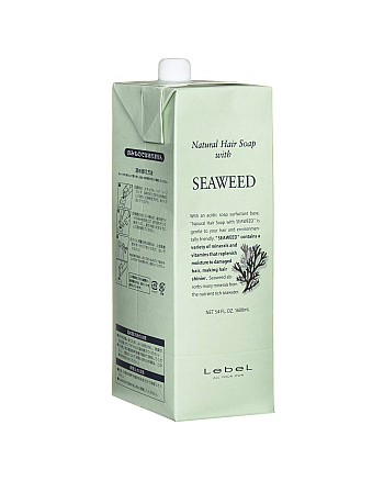 Lebel Natural Hair Soap Treatment Seaweed - Шампунь с морскими водорослями 1600 мл - hairs-russia.ru