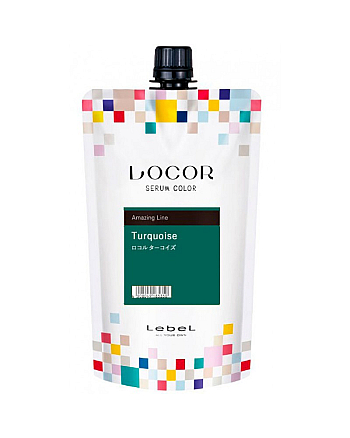 Lebel Locor Serum Color Turquoise - Краситель-уход оттеночный, бирюзовый 300 г - hairs-russia.ru