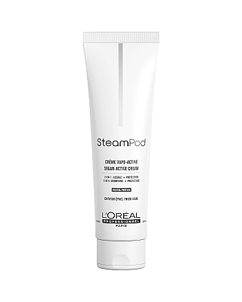 L'Oreal Professionnel Steampod Smoothing Cream Fiber Restoring - Крем для плотных волос 150 мл - hairs-russia.ru
