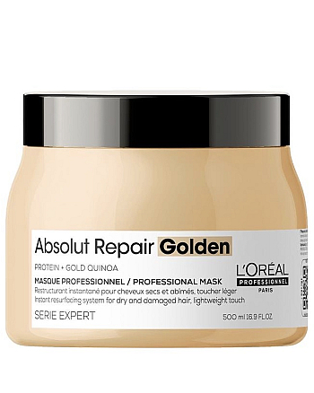 L'Oreal Professionnel Absolute Repair Gold - Маска с золотой текстурой для восстановления поврежденных волос 500 мл - hairs-russia.ru