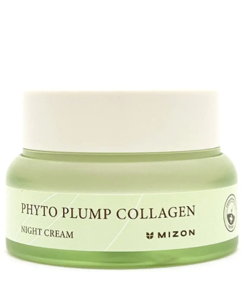 Mizon Phyto Plump Collagen Night Cream - Крем для лица ночной с фитоколлагеном 50 мл - hairs-russia.ru