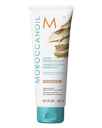 Moroccanoil Color Depositing Mask Champagne - Маска тонирующая для волос Шампанское 200 мл - hairs-russia.ru