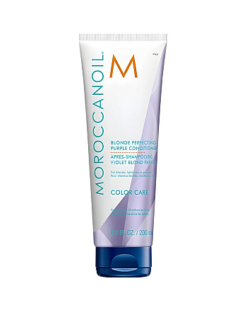 Moroccanoil Blonde Perfecting Purple Conditioner - Тонирующий кондиционер (фиолетовый) 200 мл - hairs-russia.ru