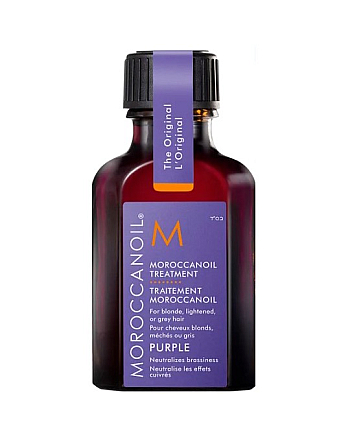 Moroccanoil Treatment Purple - Восстанавливающее масло с фиолетовым пигментом 25 мл - hairs-russia.ru