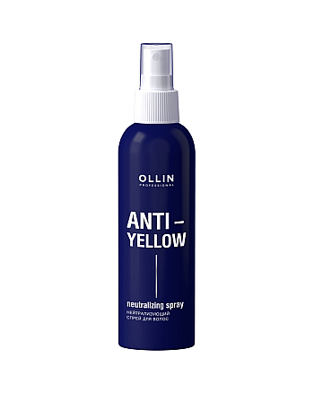 Ollin Anti-Yellow Spray - Нейтрализующий спрей для волос 150 мл - hairs-russia.ru