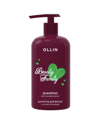 Ollin Beauty Family - Шампунь для волос с экстрактом авокадо 500 мл - hairs-russia.ru