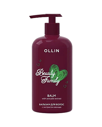 Ollin Beauty Family - Бальзам для волос с экстрактом авокадо 500 мл - hairs-russia.ru