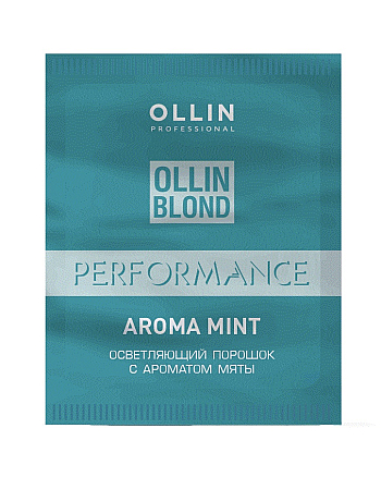 Ollin Blond Performance Blond Powder With Mint Aroma - Осветляющий порошок с ароматом мяты 30 г - hairs-russia.ru