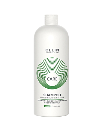 Ollin Care Restore Shampoo - Шампунь для восстановления структуры волос 1000 мл - hairs-russia.ru