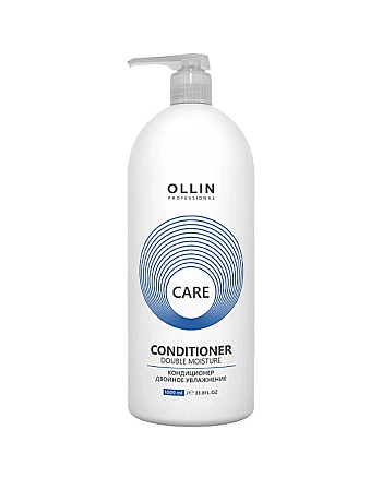 Ollin Care Double Moisture Conditioner - Кондиционер двойное увлажнение, 1000 мл - hairs-russia.ru