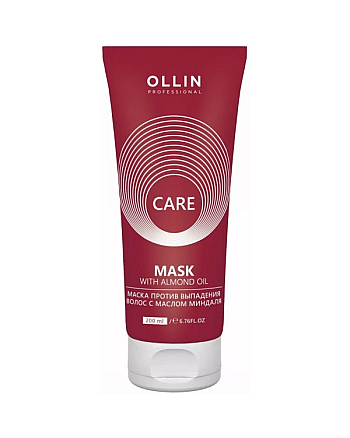 Ollin Care Almond Oil Mask - Маска против выпадения волос с маслом миндаля, 200 мл - hairs-russia.ru