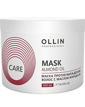 Ollin Care Almond Oil Mask - Маска против выпадения волос с маслом миндаля, 500 мл - hairs-russia.ru