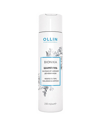 Ollin BioNika Roots To Tips Balance Shampoo  - Шампунь Баланс от корней до кончиков, 250 мл - hairs-russia.ru