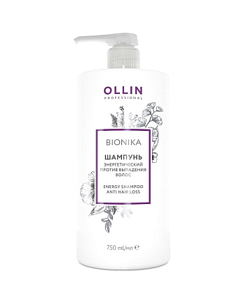 Ollin BioNika Energy Shampoo Anti Hair Loss - Шампунь энергетический против выпадения волос 750 мл - hairs-russia.ru