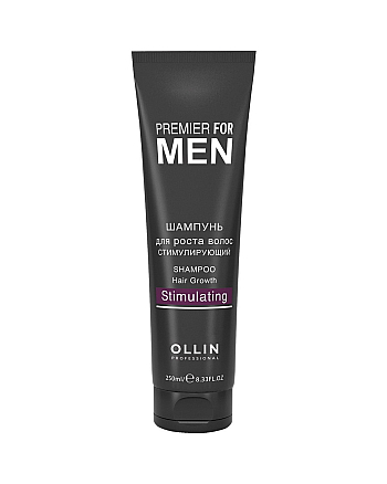 Ollin Premier For Men Shampoo Hair Growth Stimulating - Шампунь для роста волос стимулирующий 250 мл - hairs-russia.ru
