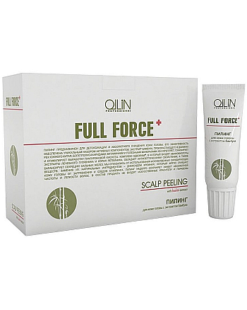 Ollin Full Force Пилинг для кожи головы с экстрактом бамбука, 10штх15 мл - hairs-russia.ru