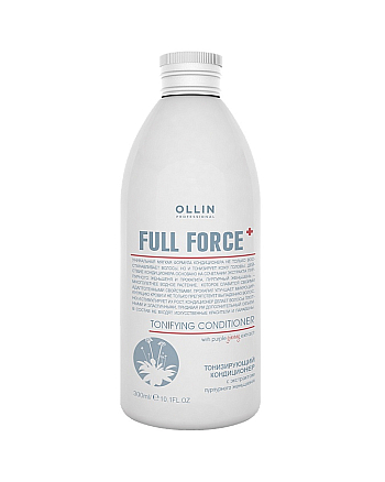 Ollin Full Force Тонизирующий кондиционер с экстрактом пурпурного женьшеня, 300 мл - hairs-russia.ru