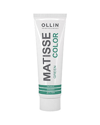 Ollin Matisse Color Пигмент прямого действия green/зелёный, 100 мл - hairs-russia.ru