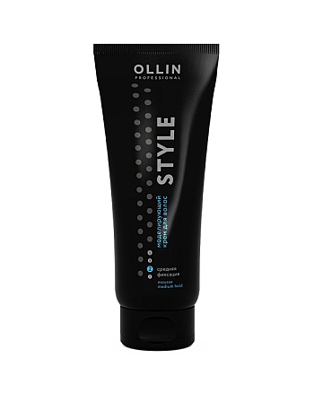 Ollin Style Medium Fixation Hair Styling Cream - Моделирующий крем для волос средней фиксации 200 мл - hairs-russia.ru