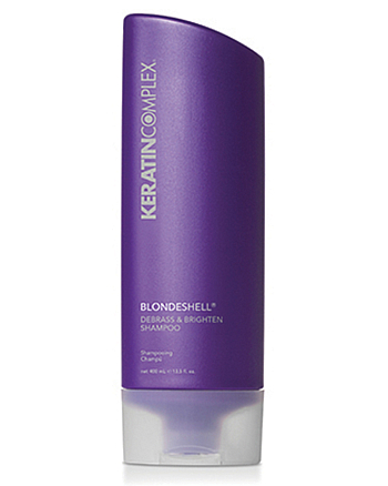 Keratin Complex Blondeshell Debrass & Brighten Shampoo - Шампунь корректирующий для осветленных и седых волос 400 мл - hairs-russia.ru