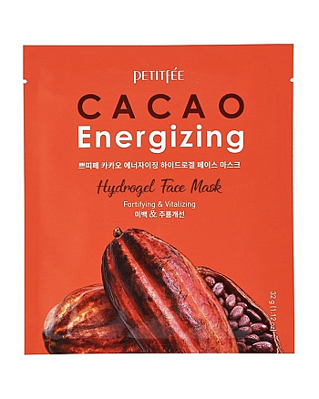 Petitfee Cacao Energizing Hydrogel Mask - Маска гидрогелевая разглаживающая с экстрактом какао 32 г - hairs-russia.ru