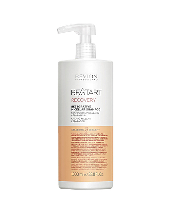 Revlon Professional ReStart Recovery Restorative Micellar Shampoo - Мицеллярный шампунь для поврежденных волос 1000 мл - hairs-russia.ru