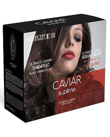 Selective Professional Caviar Sublime Kit - Набор восстанавливающий шампунь и сыворотка мгновенного действия - hairs-russia.ru