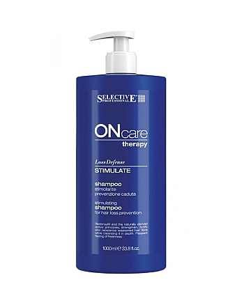 Selective Professional On Care Loss Defense Stimulate Shampoo - Шампунь стимулирующий предотвращающий выпадение волос 1000 мл - hairs-russia.ru