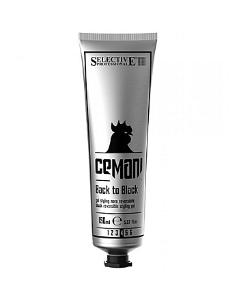 Selective Professional Cemani Back to Black - Гель для укладки со смываемым черным пигментом 150 мл - hairs-russia.ru