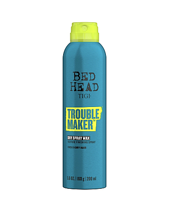 TIGI Bed Head Trouble Maker Dry Spray Wax - Легкий текстурирующий воск спрей 200 мл - hairs-russia.ru