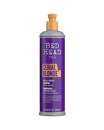 TIGI Bed Head Serial Blonde Purple Toning Shampoo - Шампунь корректор цвета осветленных волос 400 мл - hairs-russia.ru