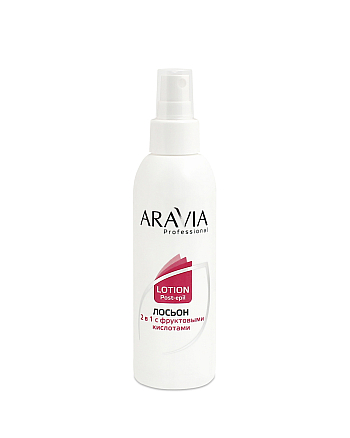 Aravia Professional Лосьон 2 в 1 против вросших волос и для замедления роста волос с фруктовыми кислотами 150 мл - hairs-russia.ru