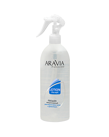 Aravia Professional Мицеллярный лосьон для подготовки кожи к депиляции 500 мл - hairs-russia.ru