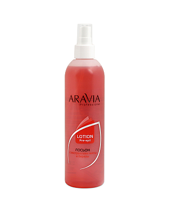 Aravia Professional Лосьон для подготовки кожи перед депиляцией с экстрактами мяты и березы 300 мл - hairs-russia.ru