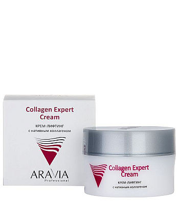 Aravia Professional Collagen Expert Cream - Крем-лифтинг с нативным коллагеном 50 мл - hairs-russia.ru