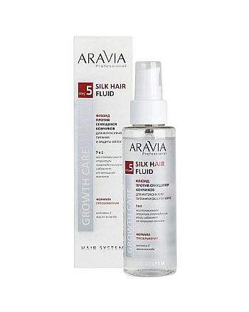 Aravia Professional Silk Hair Fluid - Флюид против секущихся кончиков для интенсивного питания и защиты волос 110 мл - hairs-russia.ru