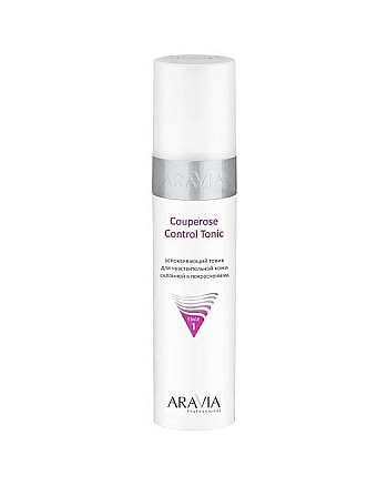 Aravia Professional Couperose Control Tonic - Успокаивающий тоник для чувствительной кожи склонной к покраснениям 250 мл - hairs-russia.ru
