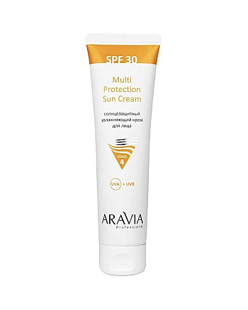 Aravia Professional Multi Protection Sun Cream SPF 30 - Солнцезащитный увлажняющий крем для лица 100 мл - hairs-russia.ru