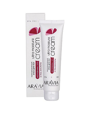 Aravia Professional Professional Ultra Moisture Cream - Крем для ног ультраувлажняющий с мочевиной (15%) и PHA-кислотами 100 мл  - hairs-russia.ru