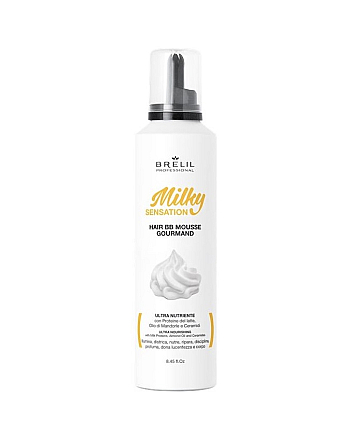 Brelil Milky Sensation BB Mousse Gourmand - Питательный мусс для волос 250 мл - hairs-russia.ru