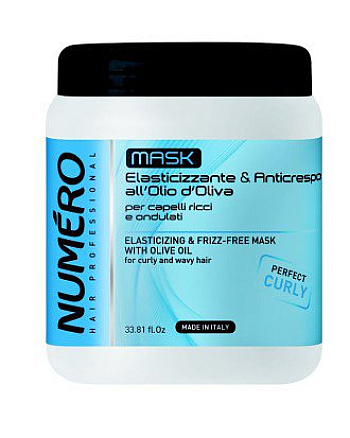 Brelil Numero Curly Elasticizing And Frizz-Free Mask - Маска для вьющихся и волнистых волос 1000 мл - hairs-russia.ru