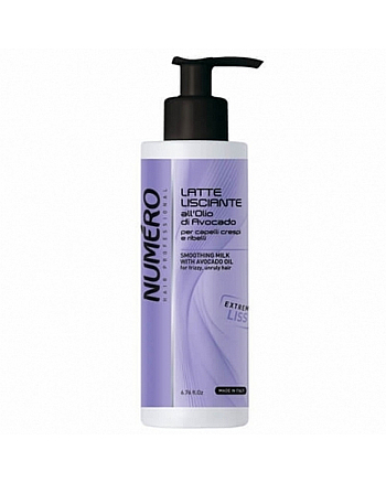 Brelil Numero Liss Smoothing MIlk - Молочко разглаживающее для пушистых и непослушных волос 200 мл - hairs-russia.ru