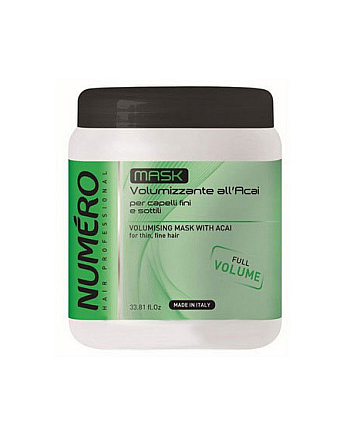 Brelil Numero Volume Volumising Mask - Маска для придания объема с экстрактом ягод асаи 1000 мл - hairs-russia.ru