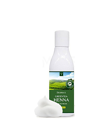 Deoproce Greentea Henna Pure Refresh Shampoo - Шампунь для волос с зеленым чаем и хной 200 мл - hairs-russia.ru