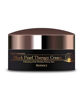 Deoproce  Black Pearl Therapy Cream - Крем для лица с черным жемчугом антивозрастной 100 г - hairs-russia.ru