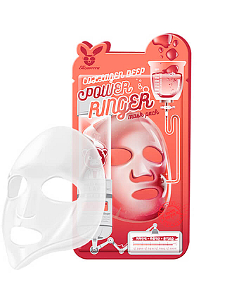 Elizavecca Collagen Deep Power Ringer Mask Pack - Тканевая маска для лица 23 мл - hairs-russia.ru