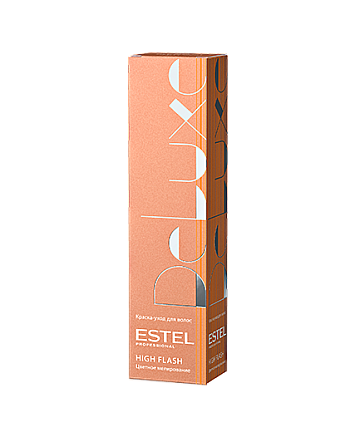 Estel Professional De Luxe High Flash - Краска-уход (оттенок 43 медно-золотистый) 60 мл - hairs-russia.ru