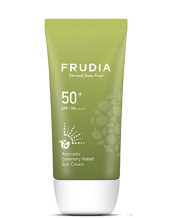 Frudia Avocado Greenery Relief Sun Cream Spf50+Pa++++ - Солнцезащитный крем с авокадо 50 мл - hairs-russia.ru