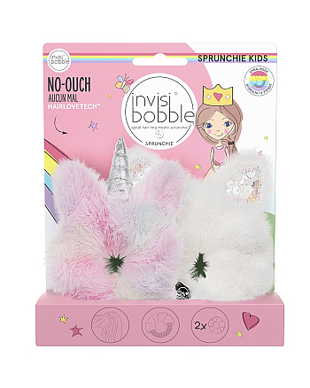 Invisibobble KIDS SPRUNCHIE DUO Bunnycorn - Набор резинок-браслетов для волос, 2 шт - hairs-russia.ru
